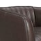 Armen Living Aries Espresso Genuine Leather Swivel Barrel Chair LCARCHES - alternate 7